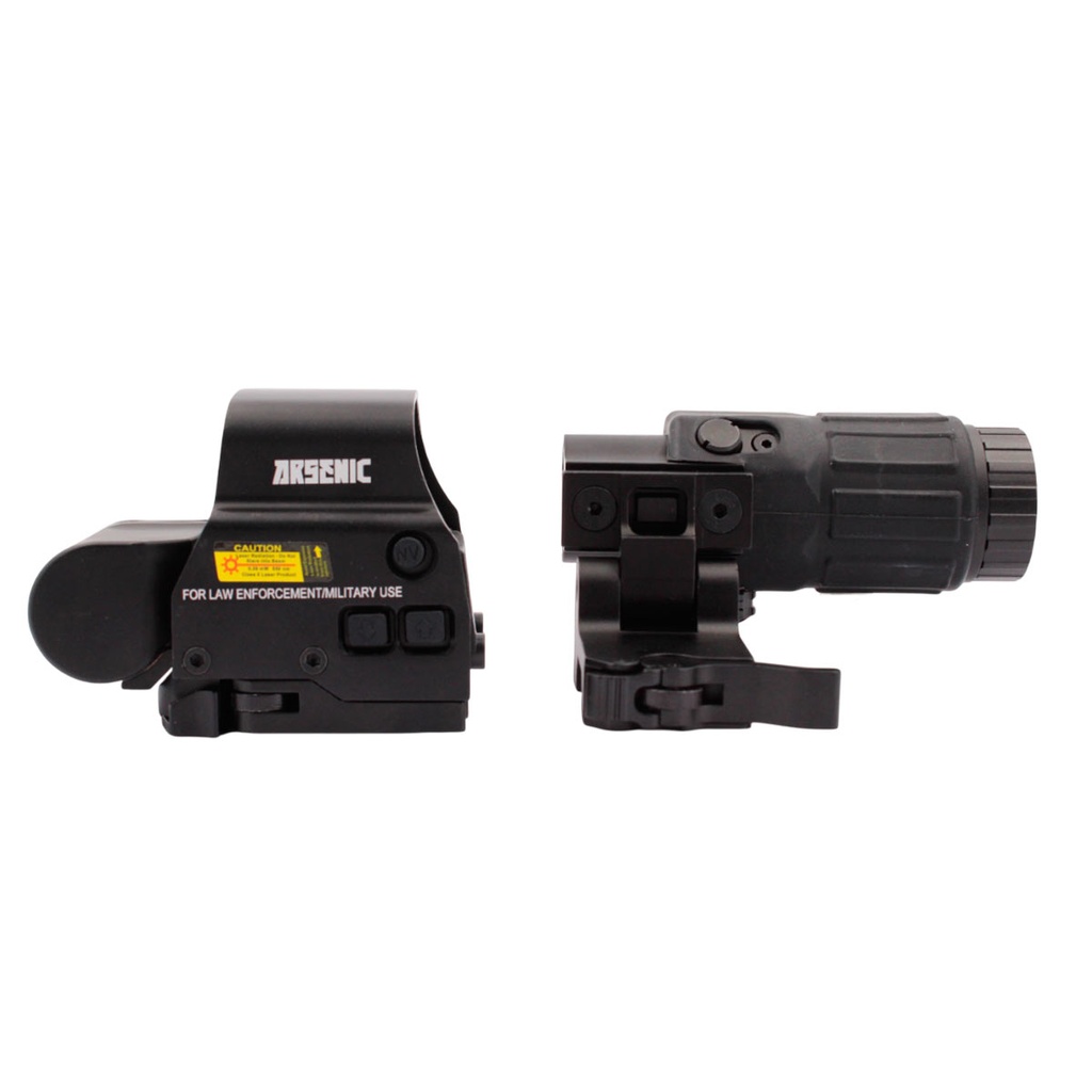 SET ARSENIC ARGON RED DOT & MAGNIFICADOR AS558 y G33 NEGRO