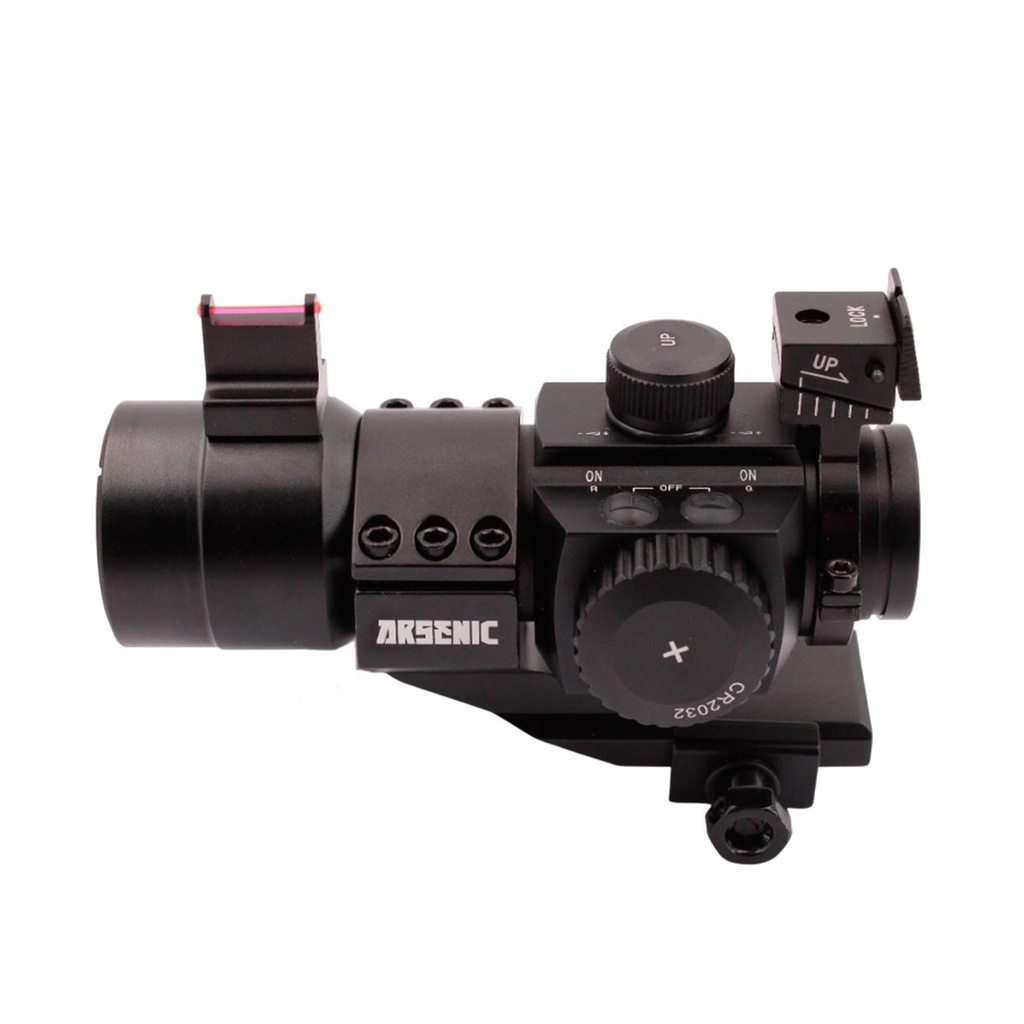 VISOR ARSENIC ARGON RED DOT AS30D7 C/ALZAS NEGRO