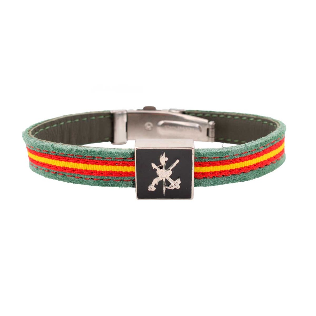 PULSERA LEGION CHAPA ESPAÑA VERDE SARGA