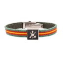 PULSERA LEGION CHAPA ESPAÑA VERDE SARGA