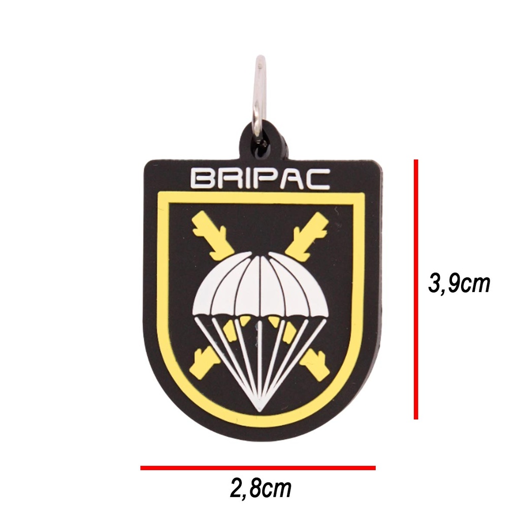 LLAVERO IMMORTAL PVC BRIPAC NEGRO