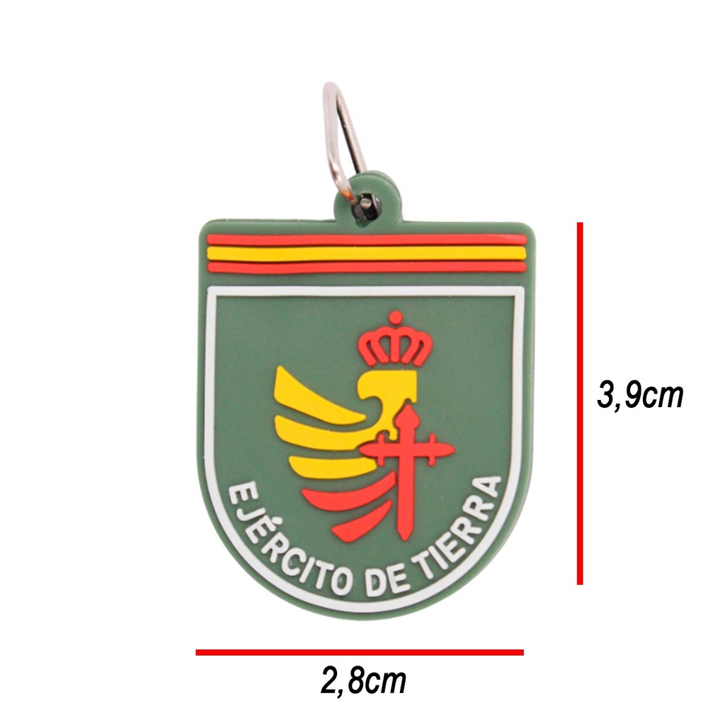 LLAVERO IMMORTAL PVC EJERCITO TIERRA VERDE