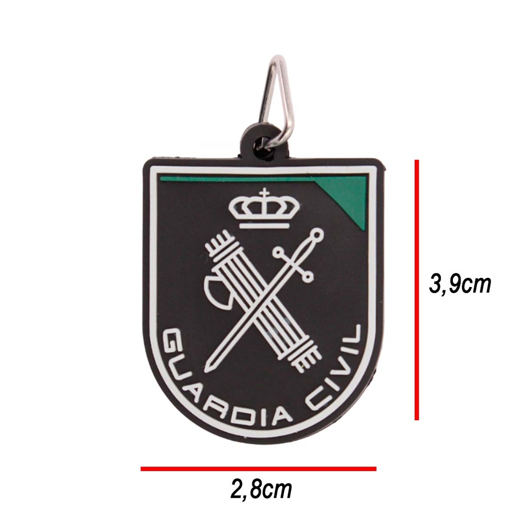 LLAVERO IMMORTAL PVC GUARDIA CIVIL NEGRO