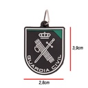 LLAVERO IMMORTAL PVC GUARDIA CIVIL NEGRO