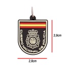 LLAVERO IMMORTAL PVC POLICIA NACIONAL NEGRO