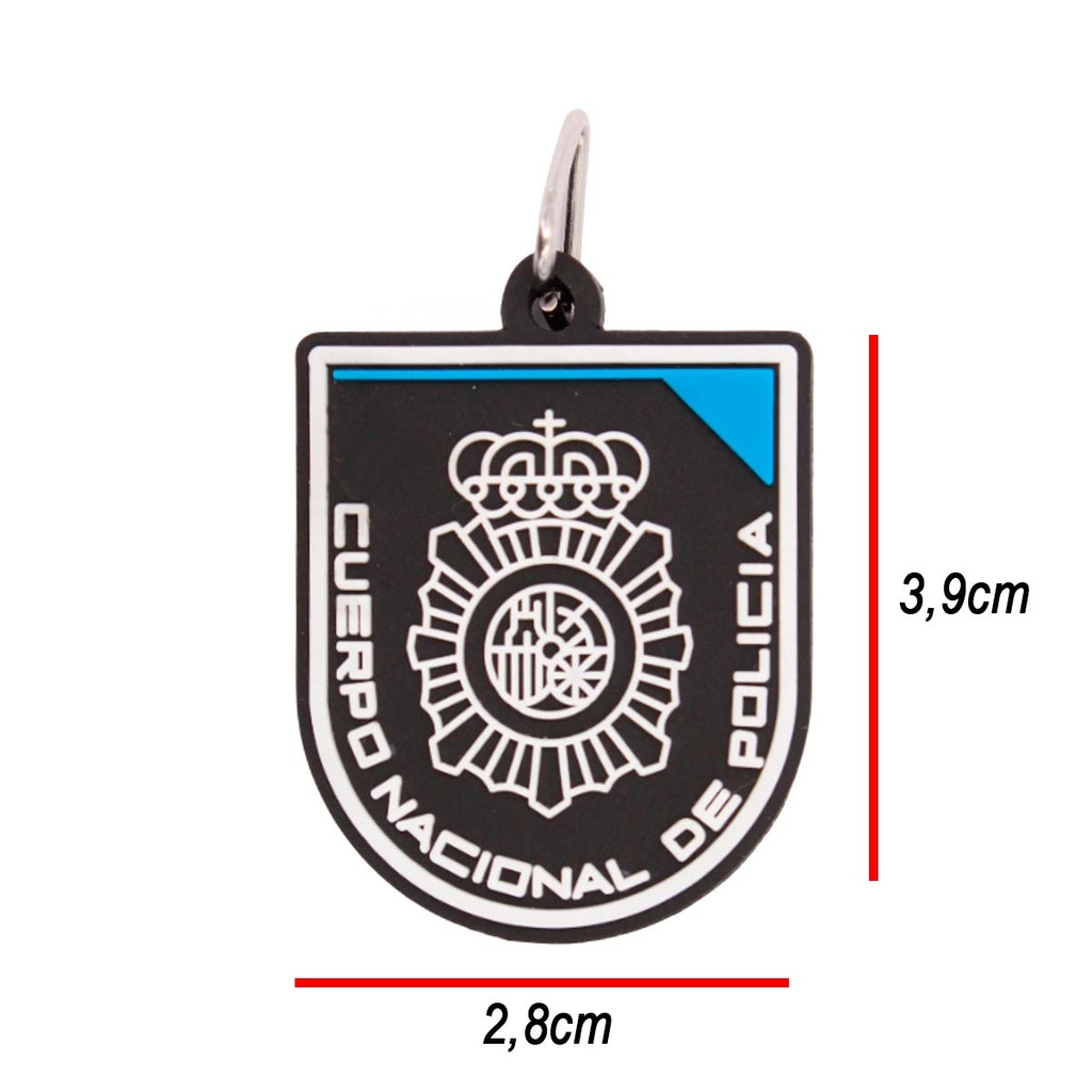 LLAVERO IMMORTAL PVC POLICIA NACIONAL NOCHE NEGRO