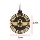 LLAVERO IMMORTAL PVC EJERCITO AIRE NEGRO