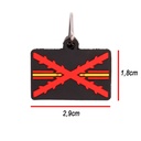 LLAVERO IMMORTAL PVC BORGOÑA NEGRO