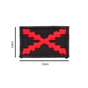 PARCHE IMMORTAL BORGOÑA BORDADO PEQ NEGRO