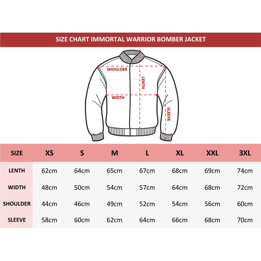 CAZADORA BOMBER IMMORTAL PARCHES NEGRA