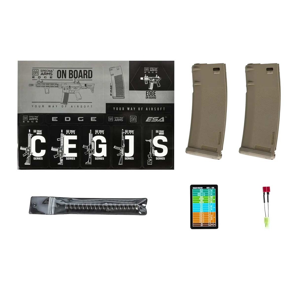 FUSIL SPECNA ARMS RRA SA-E14-H EDGE HAL2 GEN.2 NEGRO-TAN