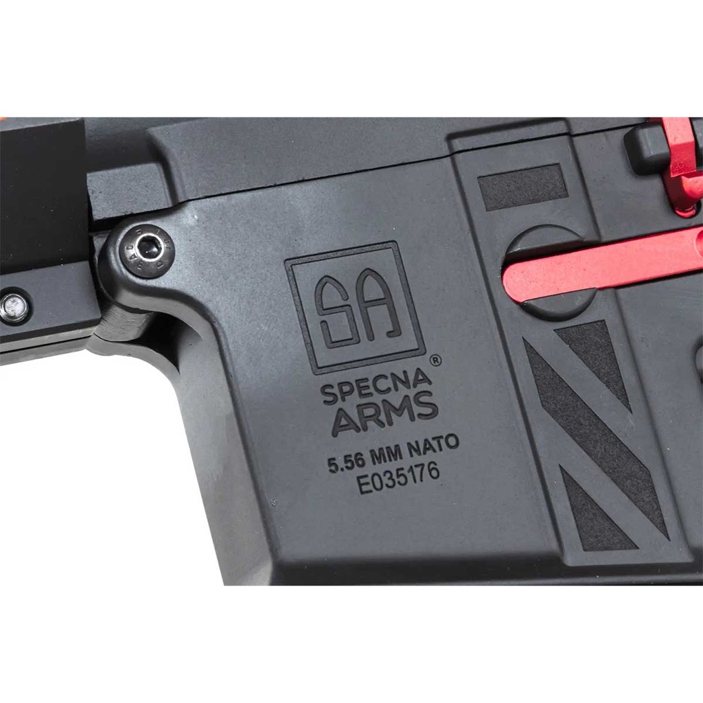 FUSIL SPECNA ARMS SA-E39-L EDGE HAL2 GEN.2 NEGRO-ROJO