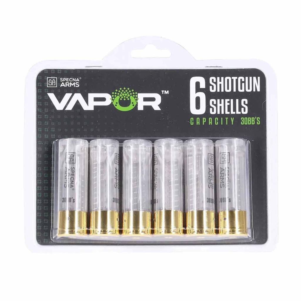 CARTUCHOS ESCOPETA SPECNA ARMS VAPOR 6PCS BLANCO
