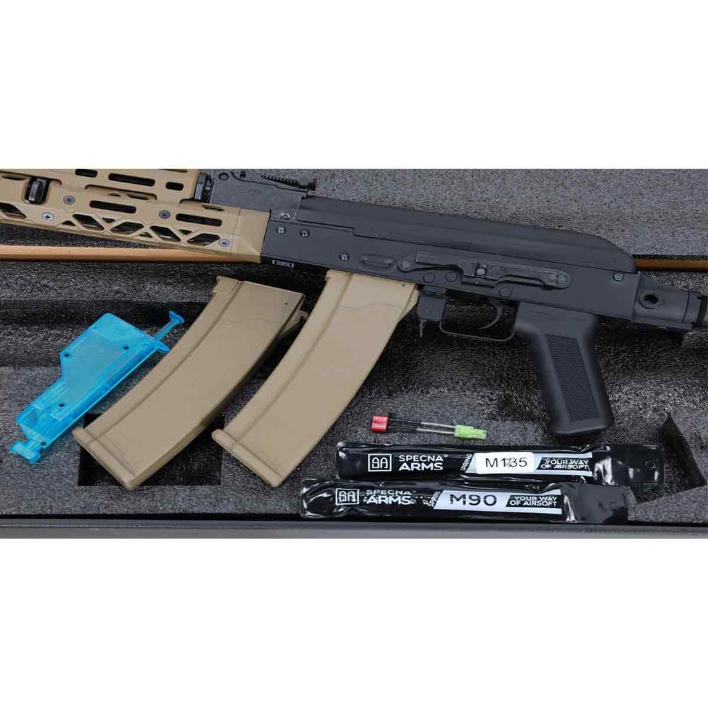 FUSIL SPECNA ARMS PRIME KPYK SA-PJ14 ASTER II BRUSHLESS NEGRO-TAN