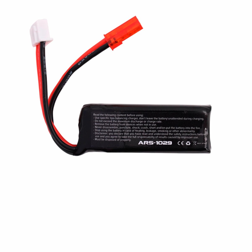 BATERIA ARSENIC PRO LIPO 7.4V 350MAH 25C/50C 1STICK HPA NEGRA