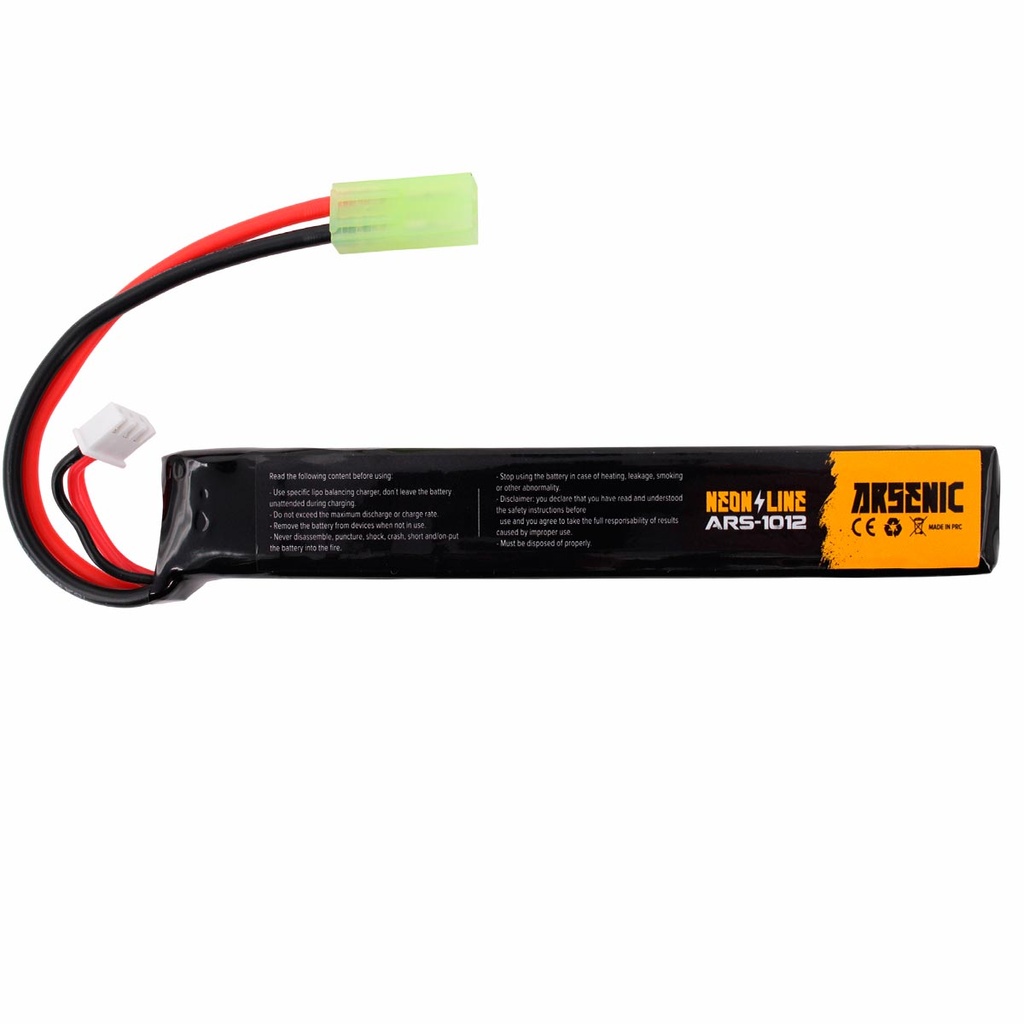BATERIA ARSENIC PRO LIPO 7.4V 1300MAH 25C/50C 1STICK NEGRA