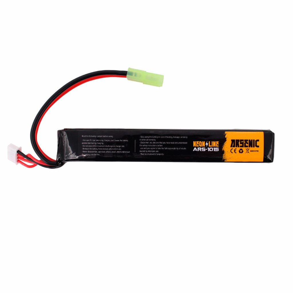 BATERIA ARSENIC PRO LIPO 11.1V 1300 MAH 25C 50C 1STICK NEGRA