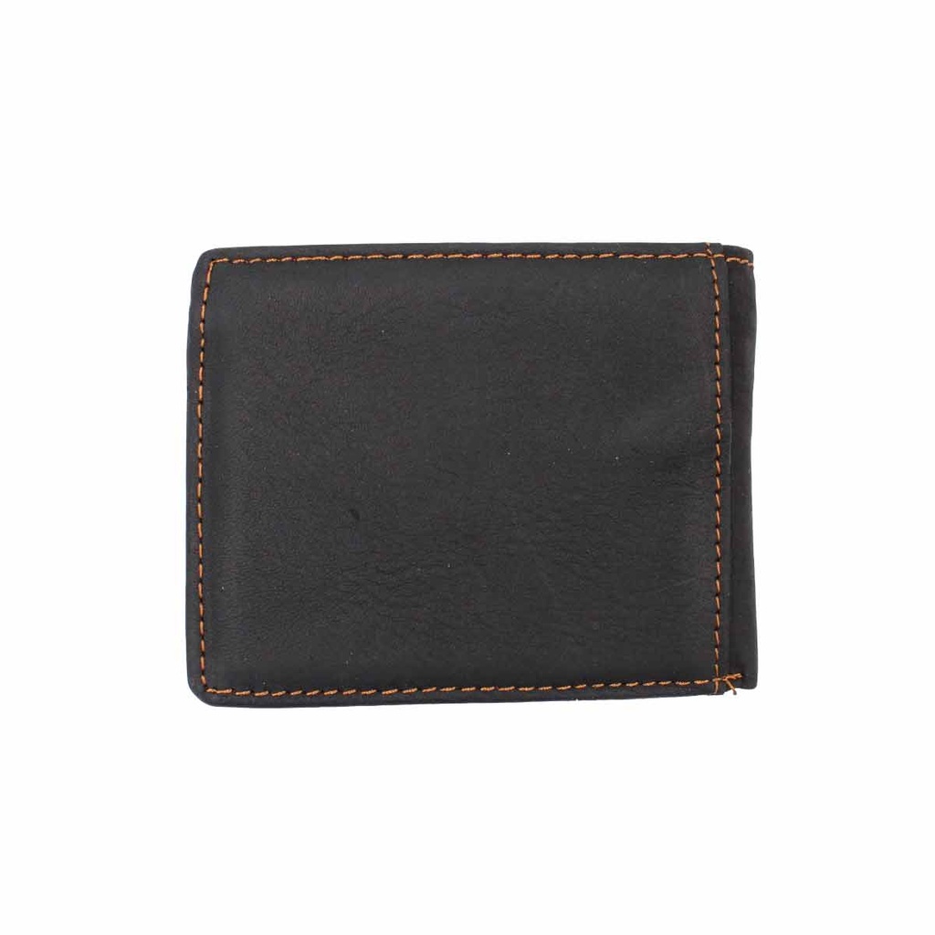 CARTERA PIEL CALAVERA SABLES NEGRA