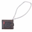 CARTERA PIEL ESTRELLA CON CADENA NEGRA