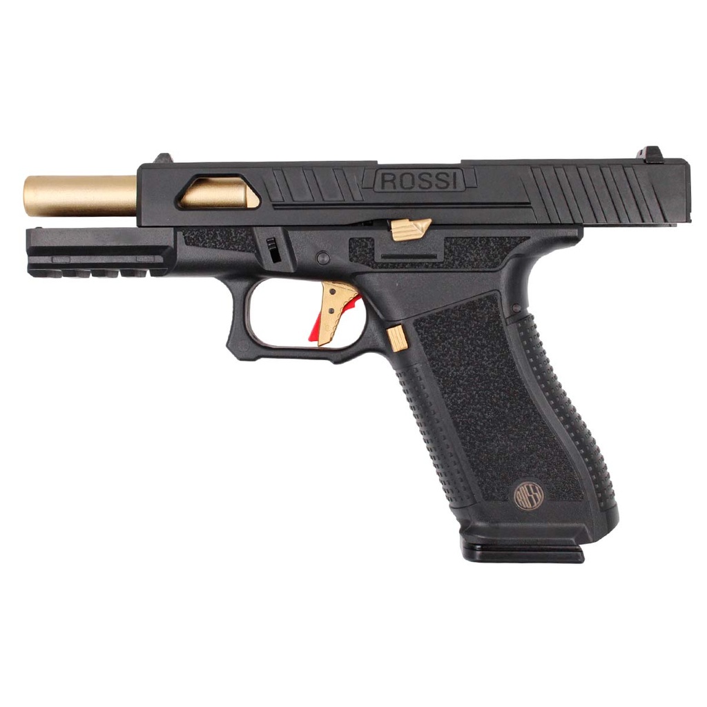 PISTOLA ROSSI GUARDIAN  S1 GAS NEGRA-DORADA