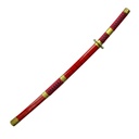 KATANA BH MADERA LED HUMO 3132 OPC 103CM ROJA