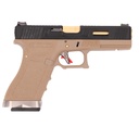 PISTOLA WE G17 CUSTOM-6 FULL METAL TAN
