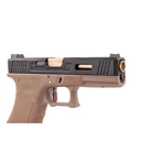 PISTOLA WE G17 CUSTOM-6 FULL METAL TAN