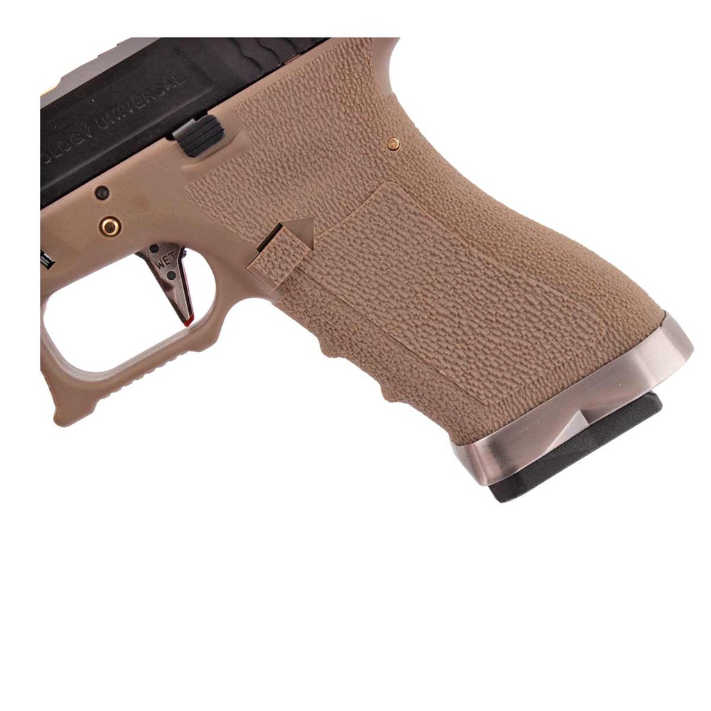 PISTOLA WE G17 CUSTOM-6 FULL METAL TAN