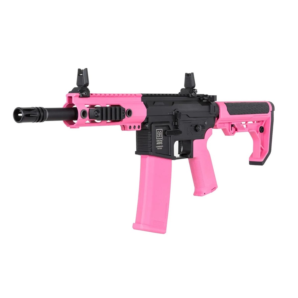 FUSIL SPECNA ARMS SA-F04-RL FLEX GEN.2 HAL ETU BRUSHLESS LIGHT OPS STOCK NEGRO-ROSA