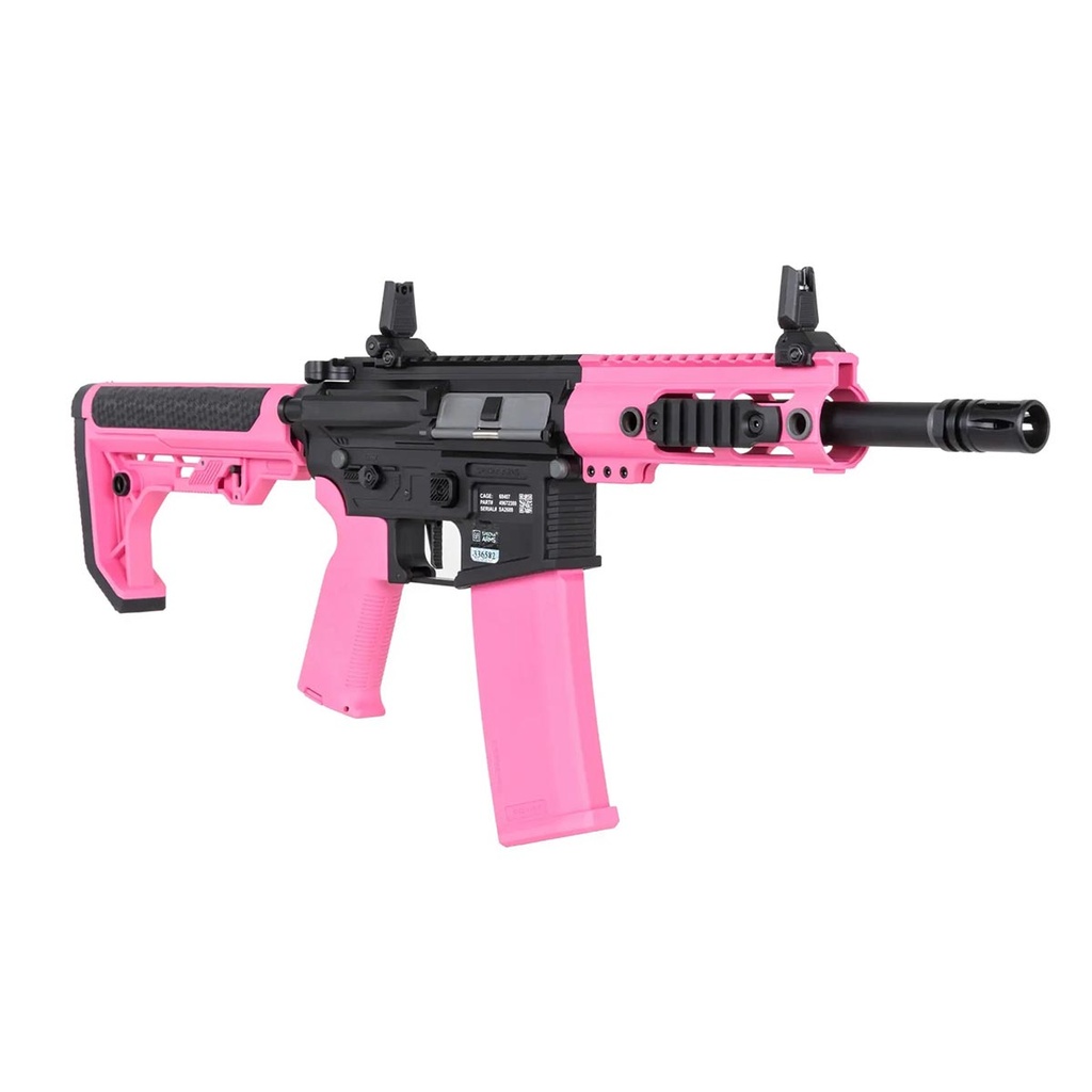 FUSIL SPECNA ARMS SA-F04-RL FLEX GEN.2 HAL ETU BRUSHLESS LIGHT OPS STOCK NEGRO-ROSA