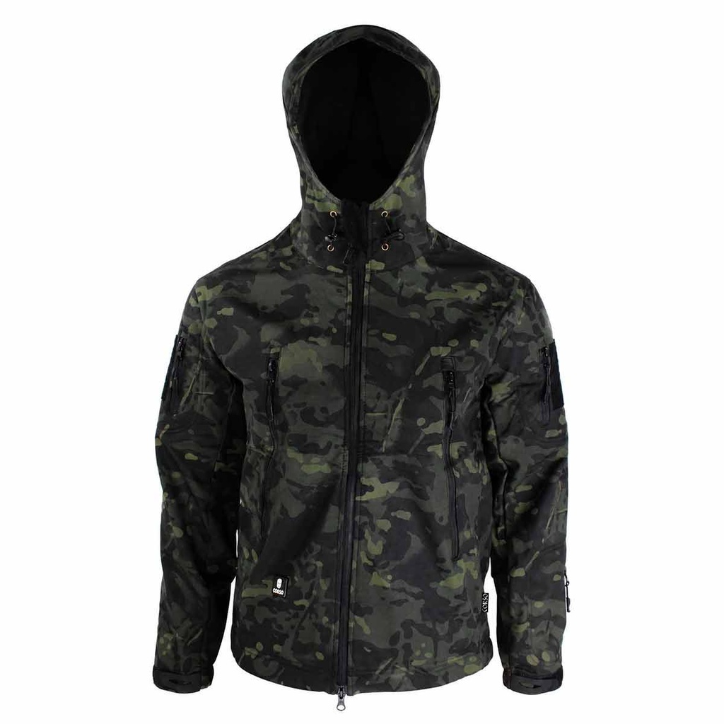 CHAQUETA CORSO BONNY SOFTSHELL MULTICAM BLACK