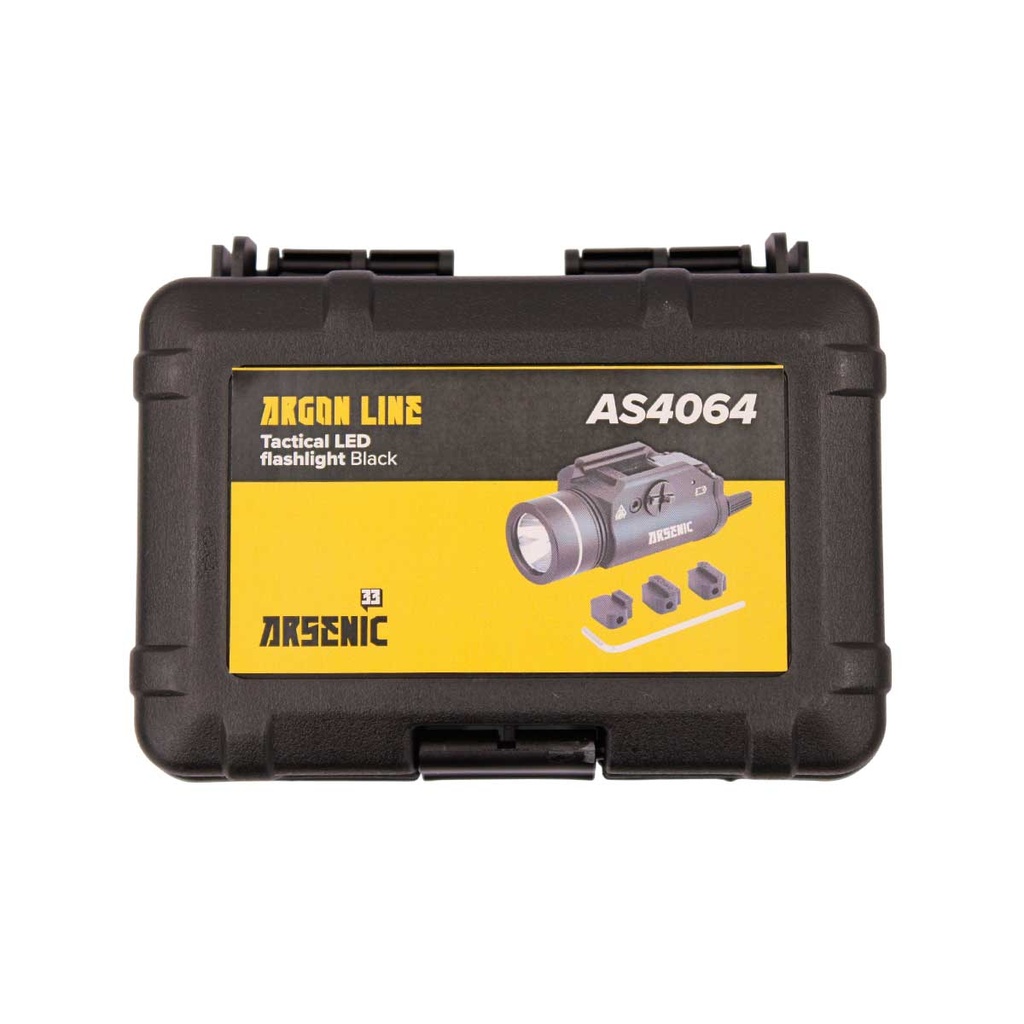 LINTERNA TACTICA ARSENIC AS4064 NEGRO