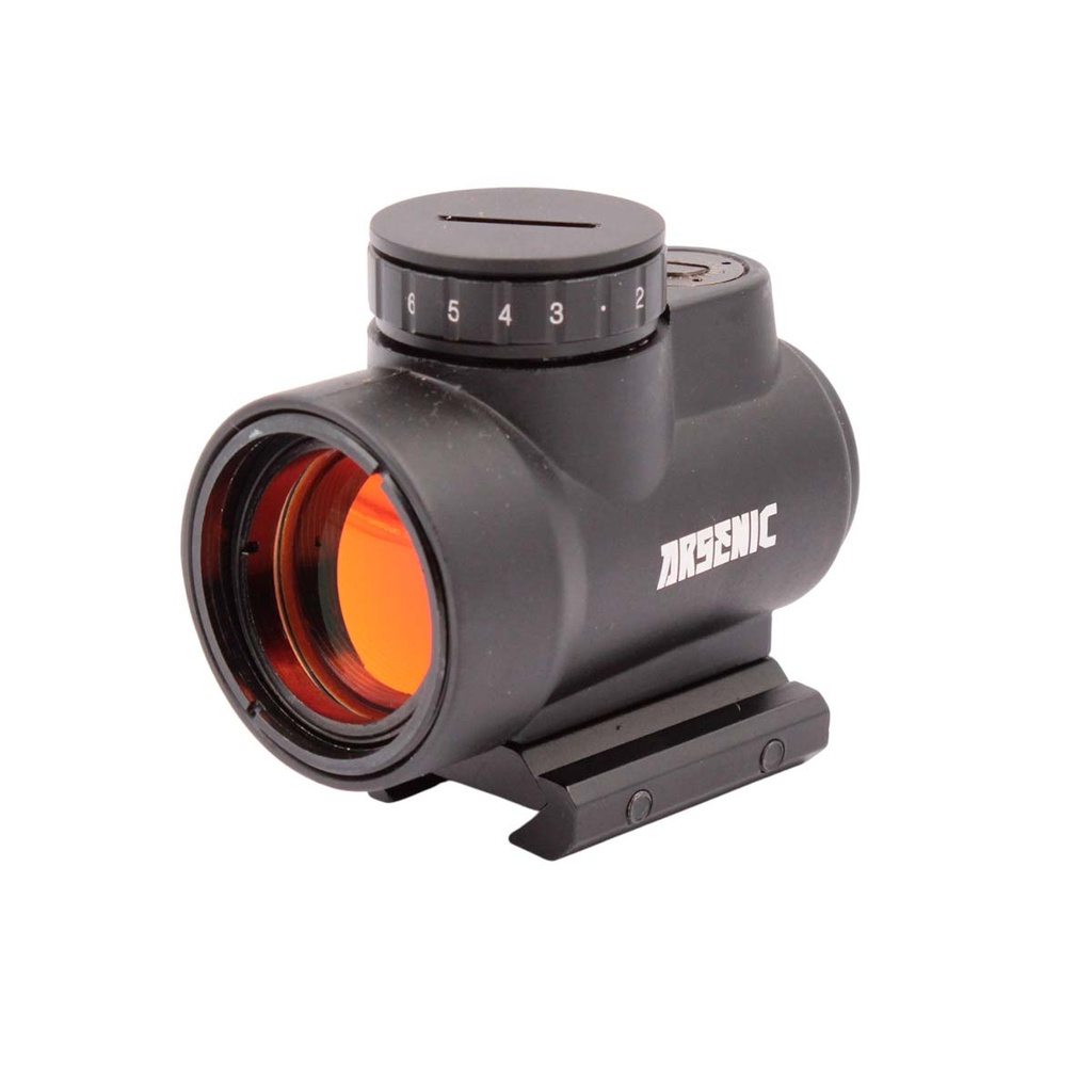 VISOR ARSENIC ARGON RED DOT AS25E NEGRO