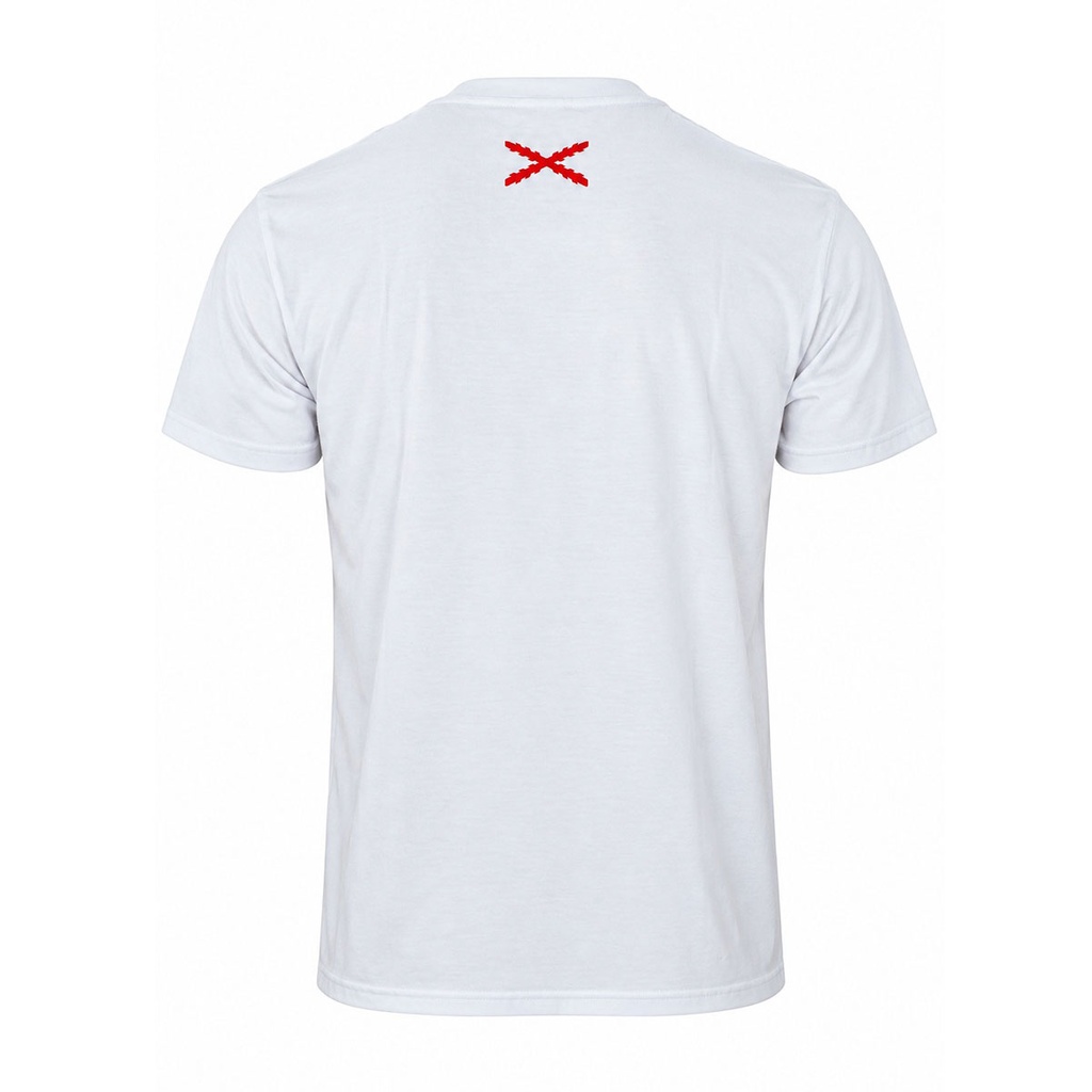CAMISETA IMMORTAL CRUZ BORGOÑA BLANCA