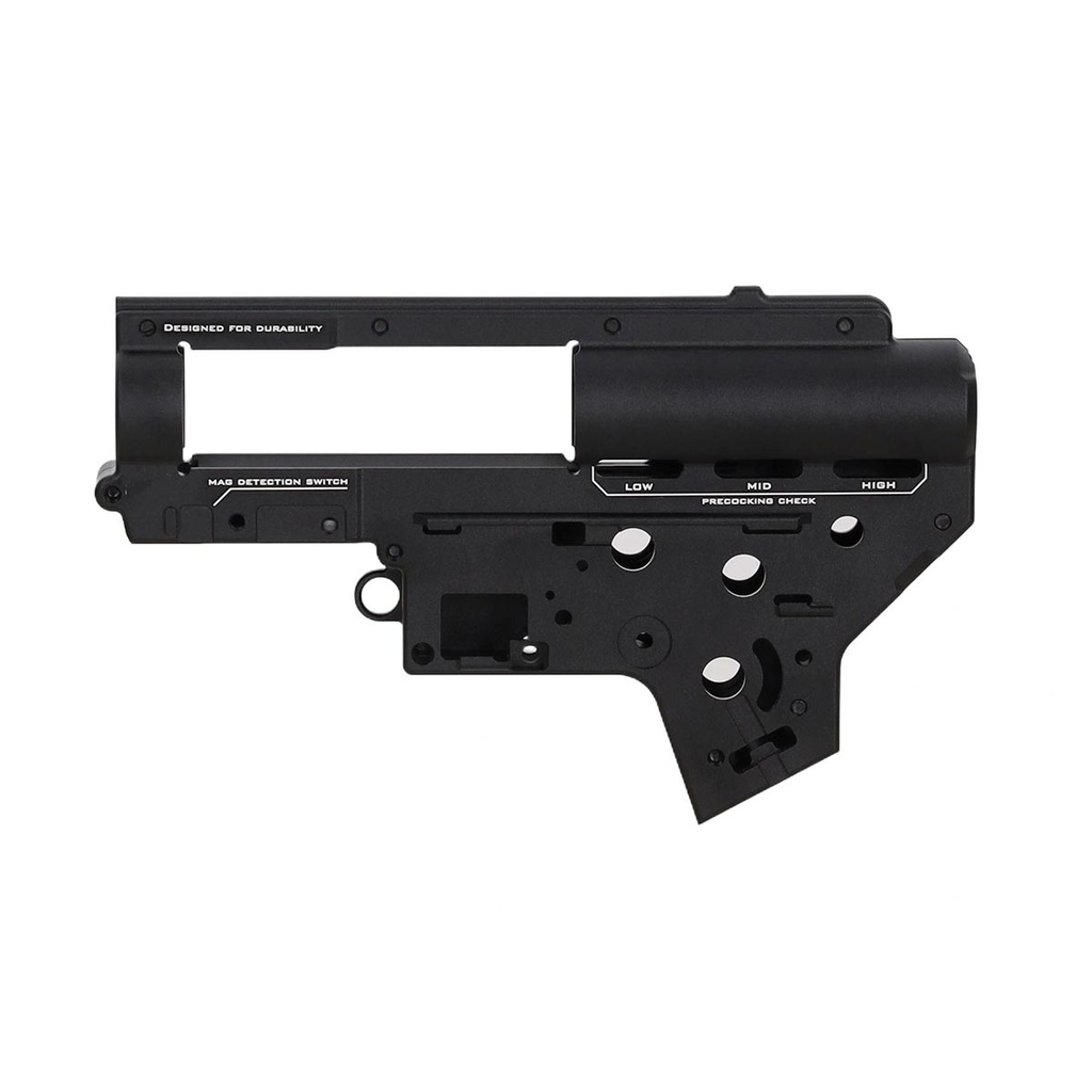 GEARBOX VER.2 8MM ESPECNA ARMS ALUMINIO CNC NEGRO