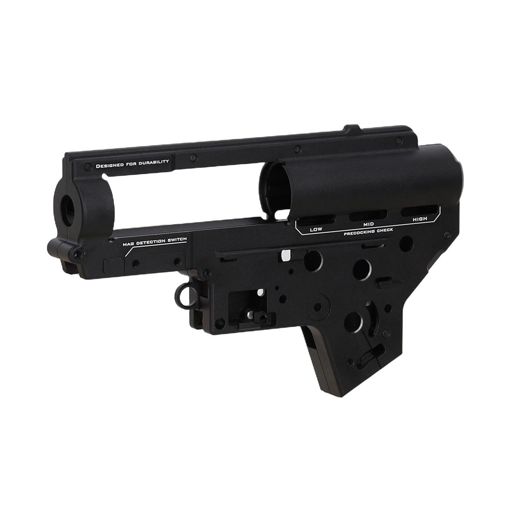 GEARBOX VER.2 8MM ESPECNA ARMS ALUMINIO CNC NEGRO