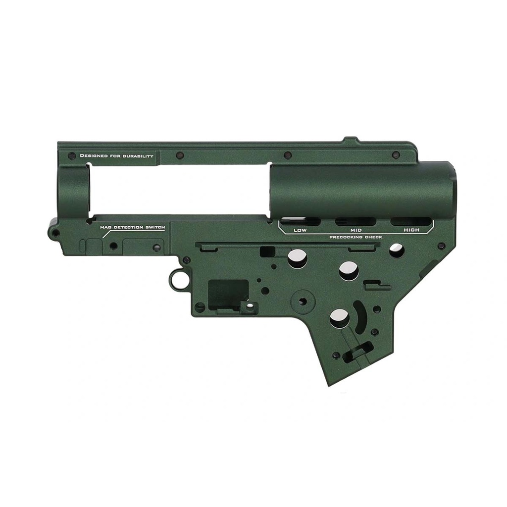 GEARBOX VER.2 8MM ESPECNA ARMS ALUMINIO CNC VERDE