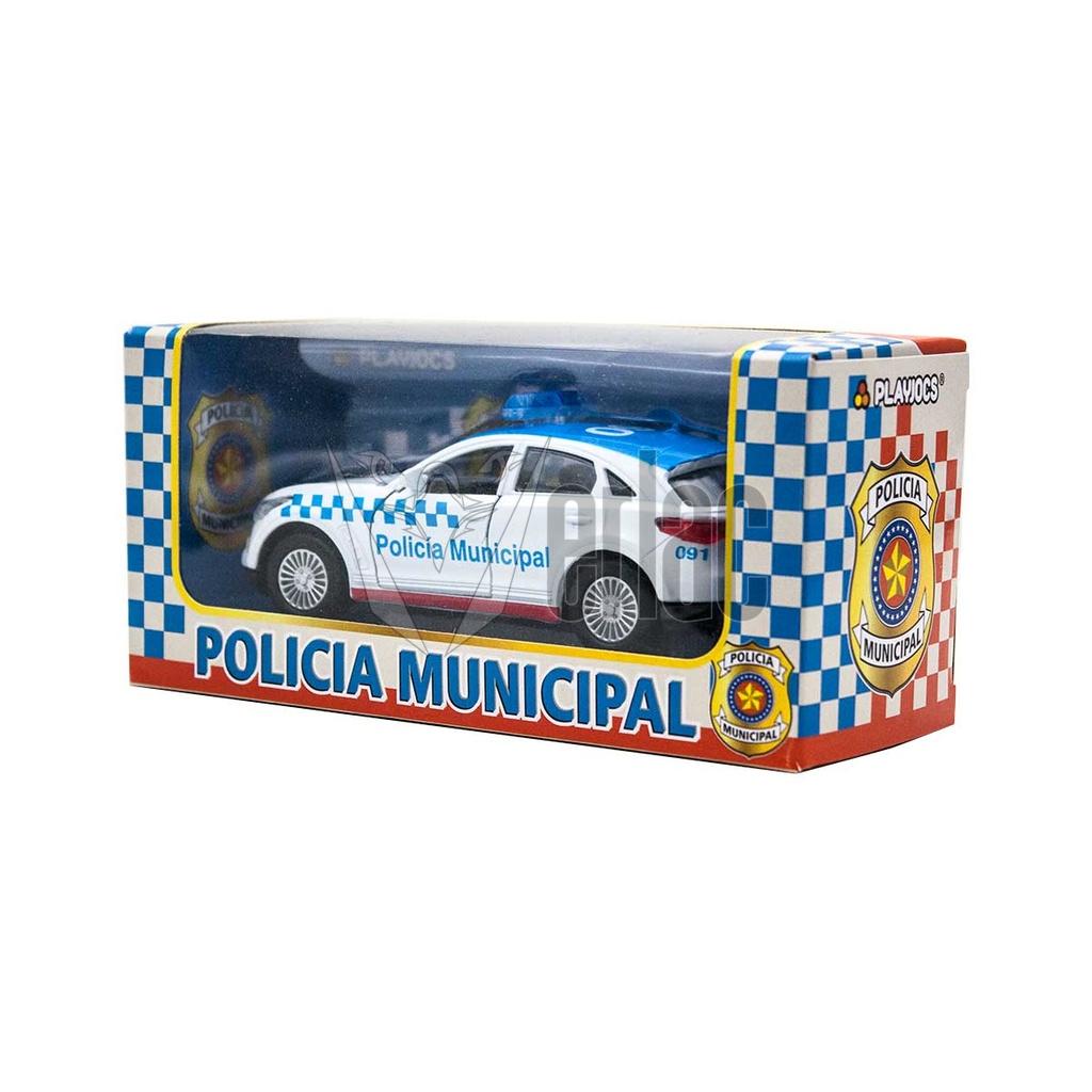 COCHE POLICIA MUNICIPAL BLANCO-AZUL