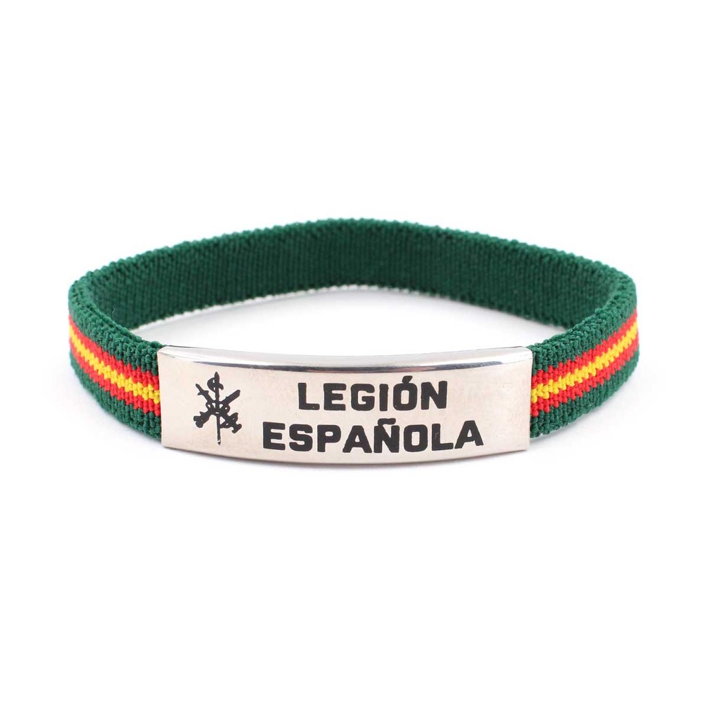 PULSERA ESPAÑA ELASTICA CENTRO METALICO LEGION