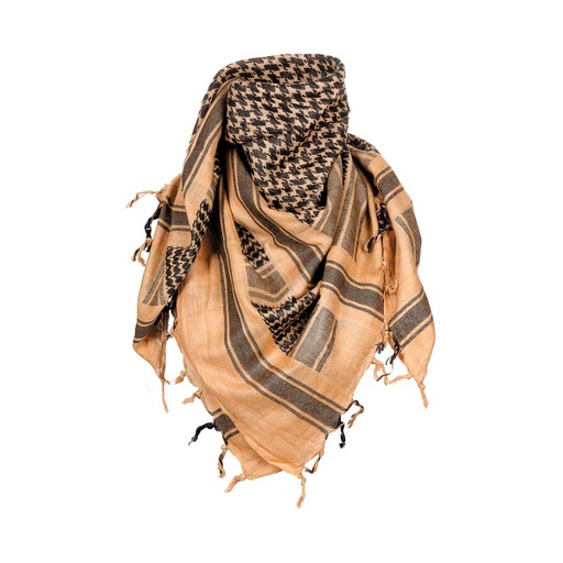 [IW16513-DEBK] PAÑUELO PALESTINO IMMORTAL 115X110CM TAN-NEGRO