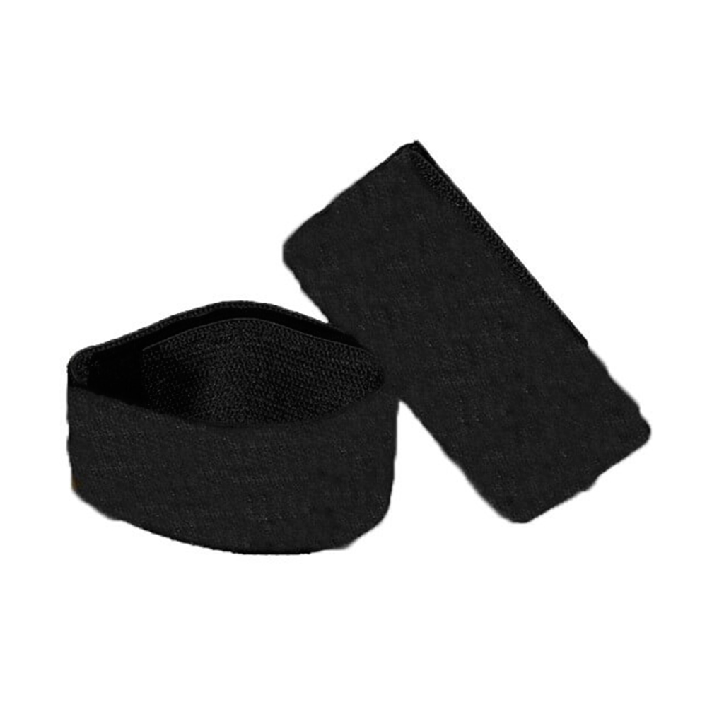 GOMA PIERNA CON VELCRO PAR ANCHA NEGRA