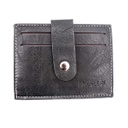 TARJETERO CREMALLERA MODA NEGRO