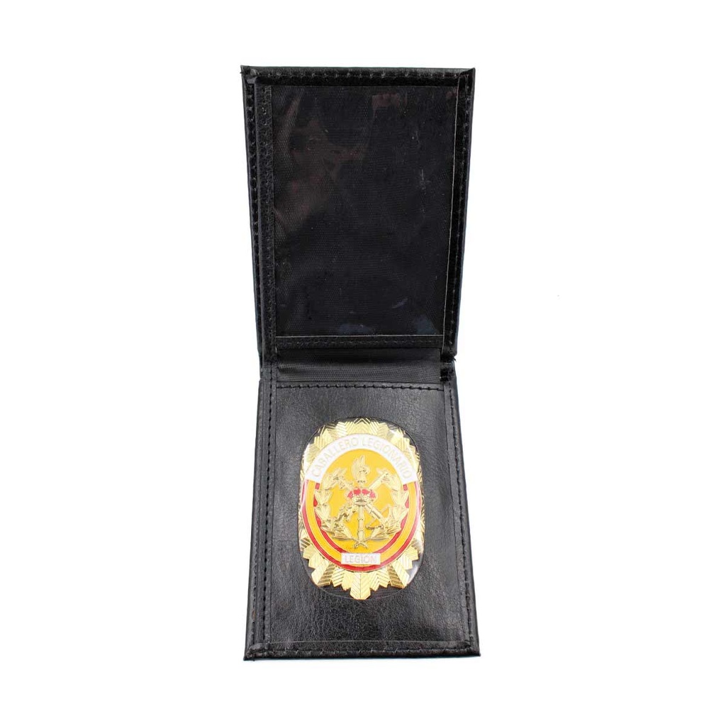 CARTERA PIEL PLACA LEGION