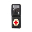 CARTERA PIEL PLACA CRUZ ROJA