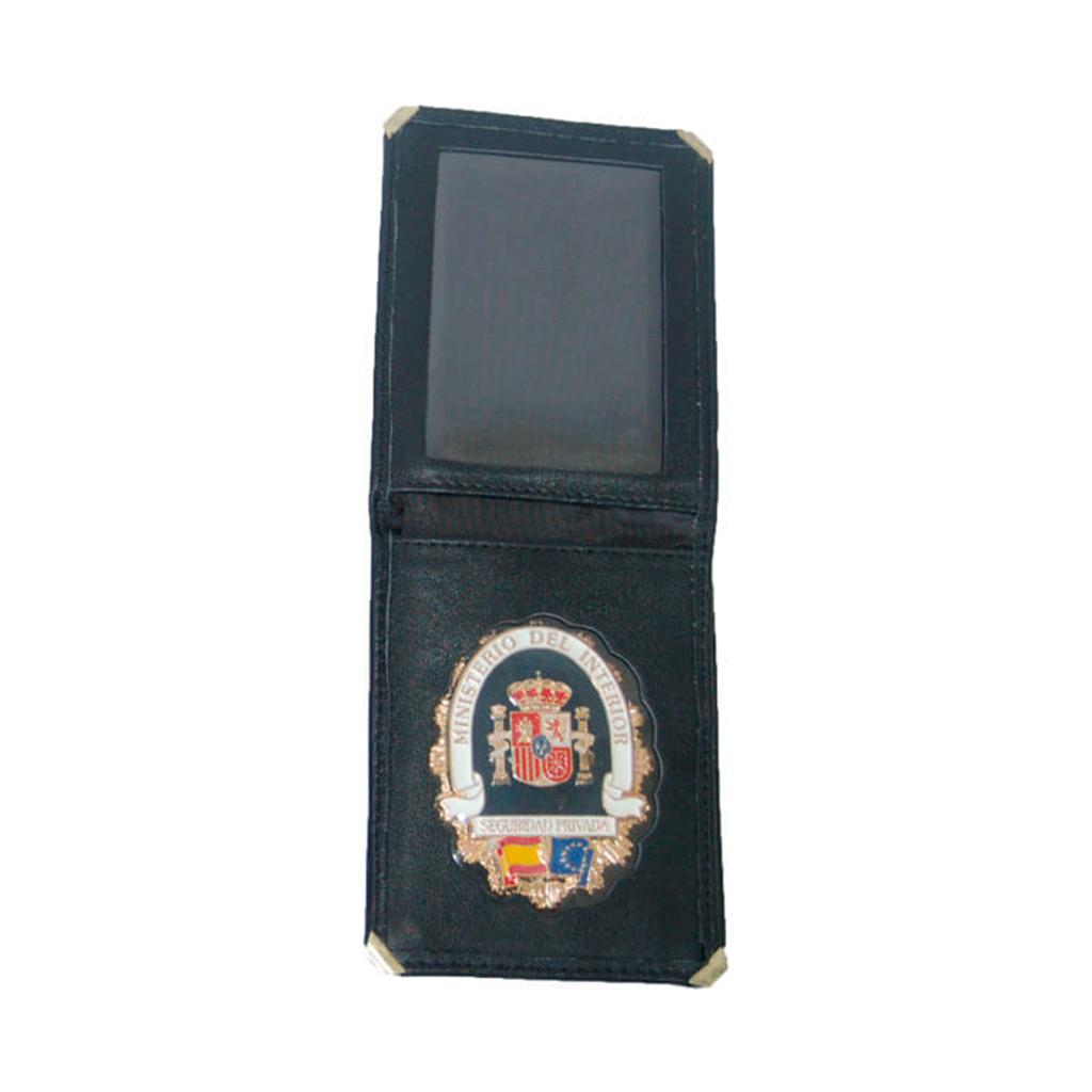 CARTERA PIEL PLACA SEGURIDAD PRIVADA