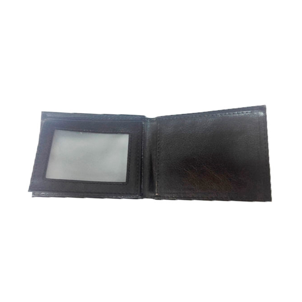 CARTERA PIEL BILLETERO 4 COMPARTIMENTOS CUADRADO NEGRA