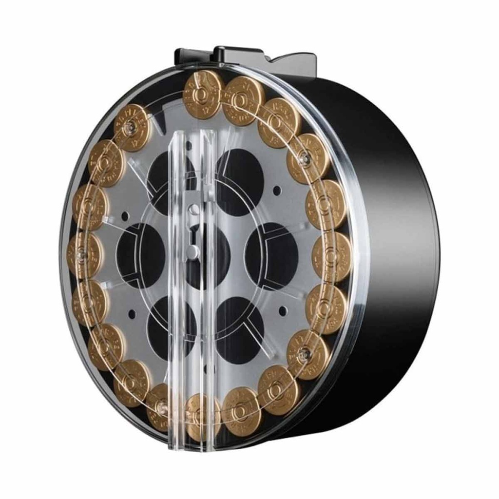 CARGADOR ESCOPETA MARUI SGR-12 DRUM REDONDO NEGRO-PLATA