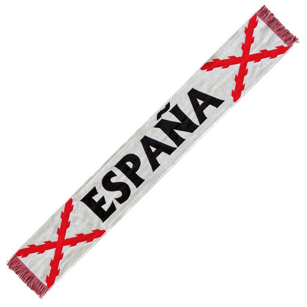 BUFANDA BORGOÑA BLANCA-ROJA