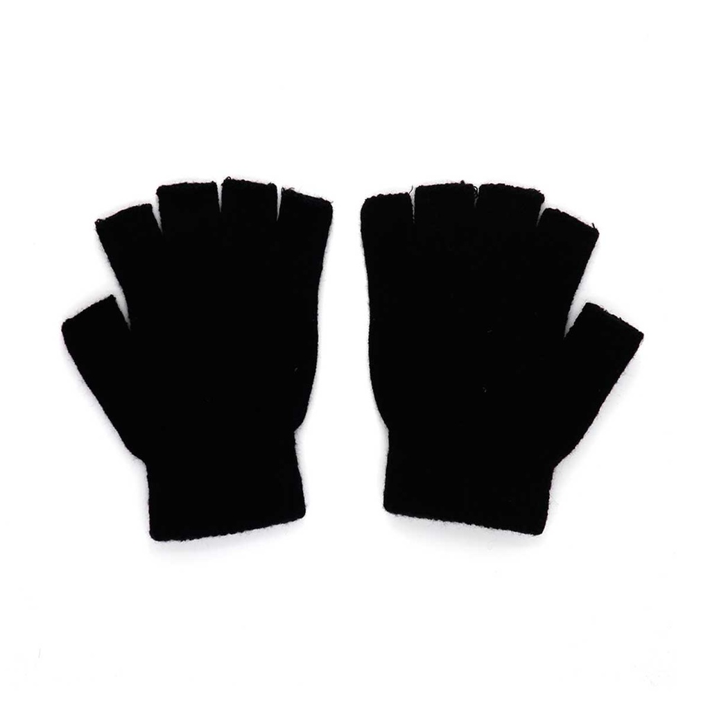 GUANTE ACRILICO MAGICO DEDOS CORTADOS NEGRO