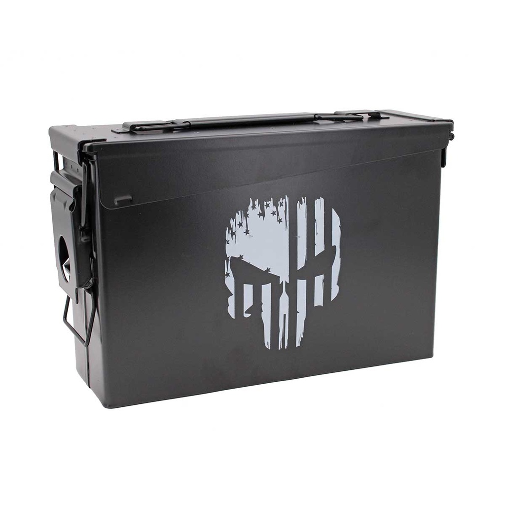 CAJA MUNICION METALICA PEQ. CAL.30 NEGRA PUNHISER